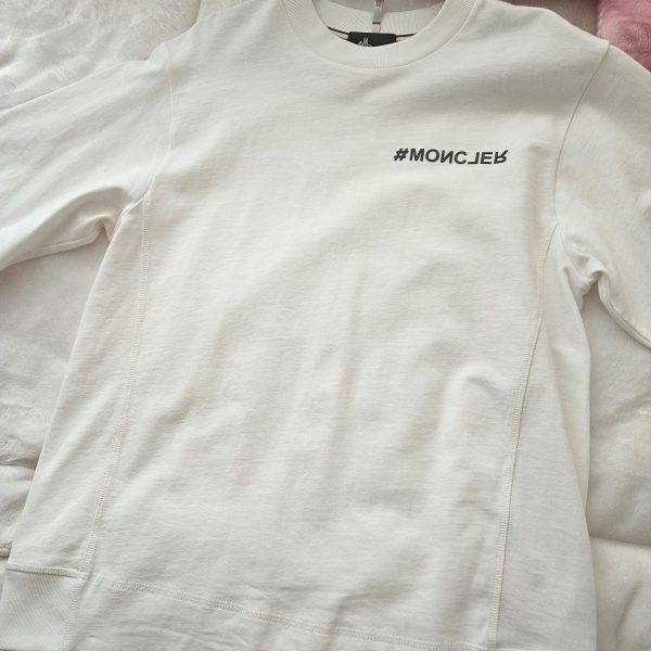 몽클레어(MONCLER)화이트 반팔 티셔츠 S