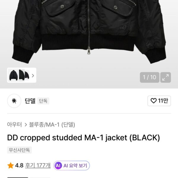 단델 ma-1자켓
